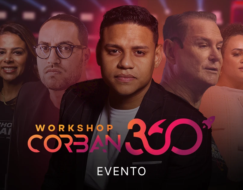 Capa da página de vendas do Workshop Corban 360